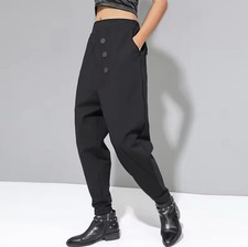 Ladies Black Urban Chic Loose