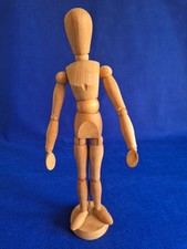 Wooden Mannequin 12" Wooden Moveable Figurine 