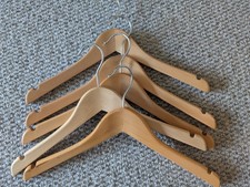 Set Of 5 Wooden Clothes Hangers