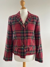 Cabbages And Roses Red Tartan