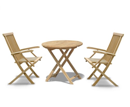 Teak outdoor dining set - set,