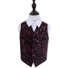 Boys Waistcoat Woven Floral