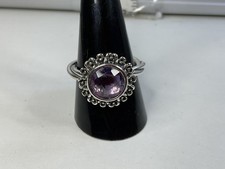 Pandora Wanda’s Garden Amethyst Ring Sz 9 Retired 