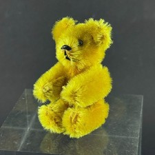 vintage SCHUCO MINIATURE BEAR GOLDEN MOHAIR antique metal steiff 7cm piccolo