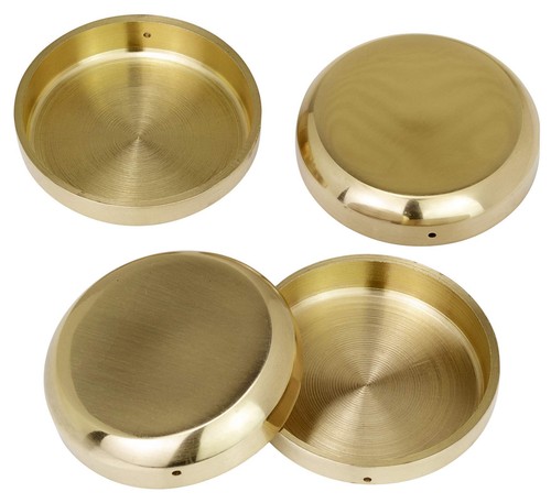 Brass castor cups set - uk, (set