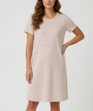 M&S Striped Nightdress UK 14 M