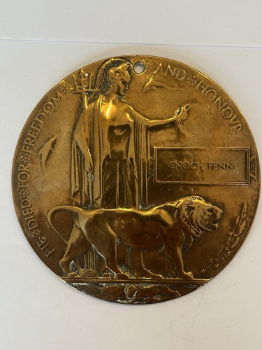 Militaria ww1 death plaque - militaria,