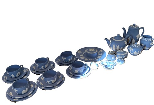 Wedgewood jasperware tea - jasperware,