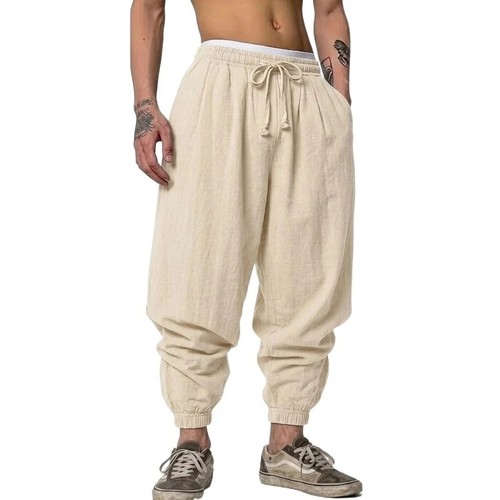 Men linen cotton harem - men's,