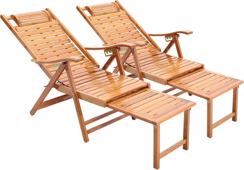 Sun lounger 2pc foldable - sun,
