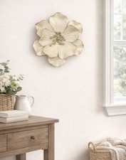 NEW Stunning Cream Metal Wall