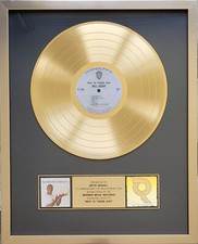 original RIAA Award Bill Cosby Why is there air? gold US goldene Schallplatte