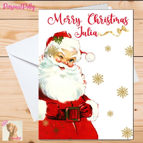 Personalised christmas card - personalised,