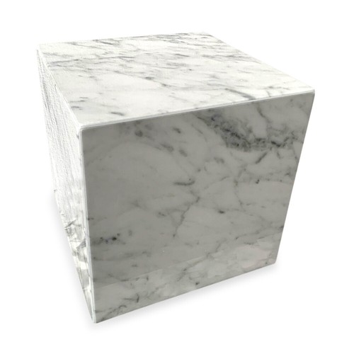 White carrara marble cube - carrara,