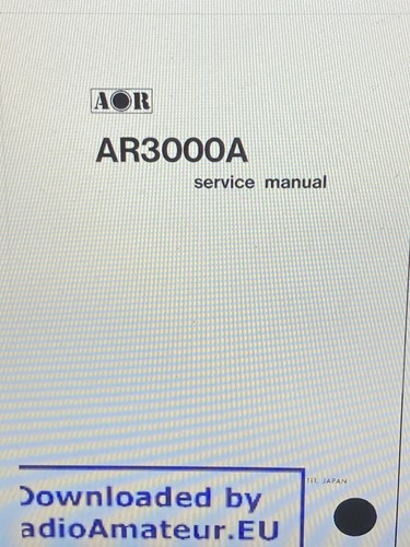Aor ar3000a scanner radio - ar3000a,