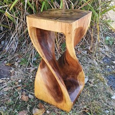 Small Twist Table/Hand Carved