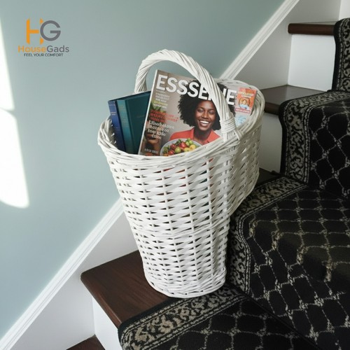 Wicker stair baskets - step, and