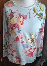 A Pale Blue Floral Patterned