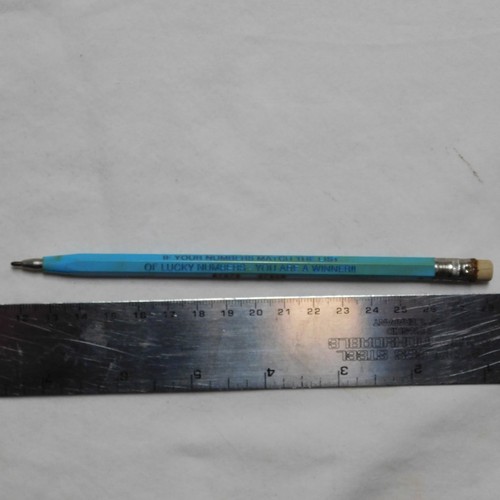 Vintage blue erasable advert - blue,