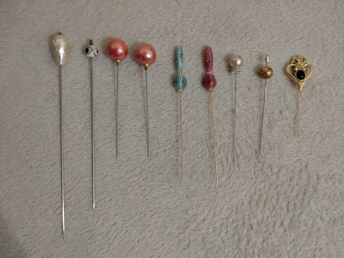 Vintage hat pins collection - vintage, of