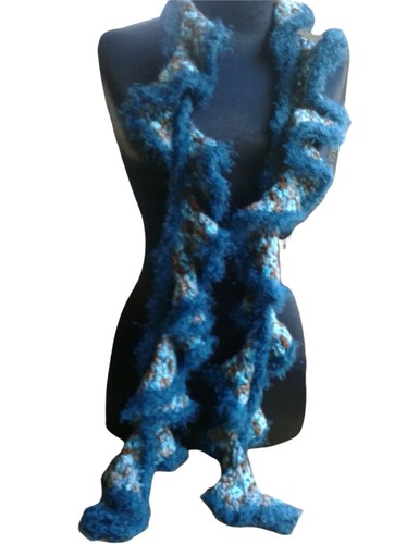 Scarf handmade new crocheted - scarf,