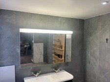 EX- Display Schneider 1200mm Lowline Mirrored Cabinet With Lighting