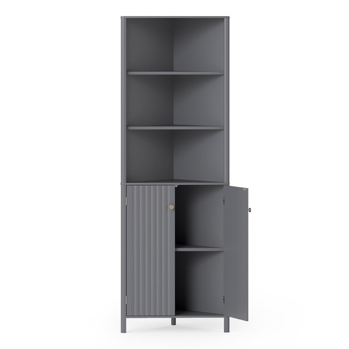 Corner storage cabinet - with, 5