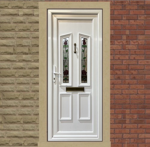 Upvc door refurbished white - refurbished,,