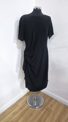 Escada black draped - draped, dress