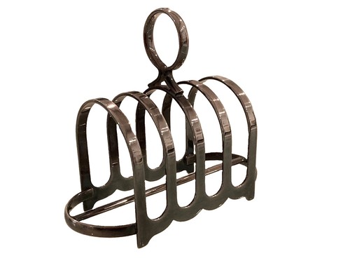 Vintage silver plated toast - vintage,