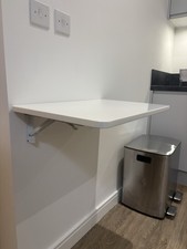 Wall-Mounted Folding Table for Laptops Multi-Use Drop-Leaf Design, Space-Saving