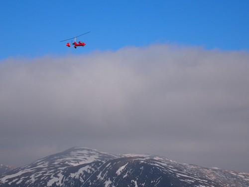 Photo 6x4 autogyro above - 6x4,