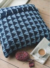 MIZU FLOOR CUSHION - Knitting Pattern - ROWAN DENIM Worsted 100% Cotton