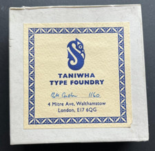 Letterpress Type - 12pt Caslon