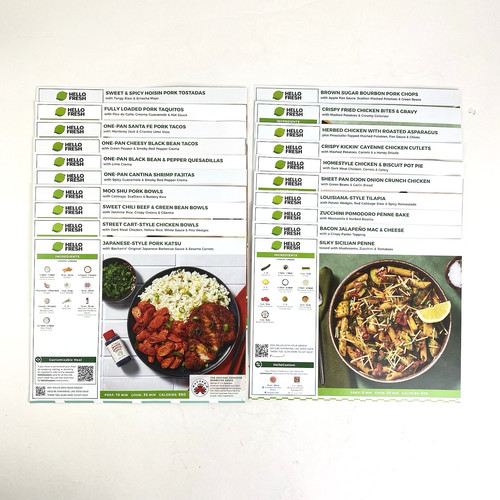 Hello fresh recipe cards - recipe,