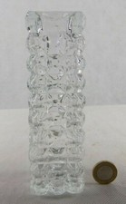 Czech Sklo Union abstract geometric art glass vase.