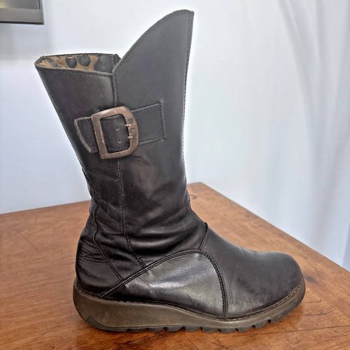 Fly london mol black leather - fly,