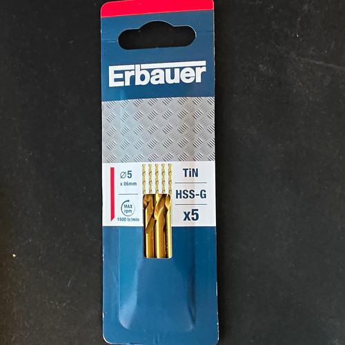 Erbauer hss tin drill bits - drill,