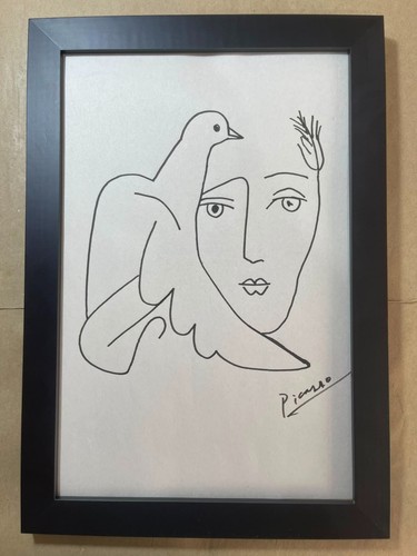 Pablo picasso drawing framed - picasso,