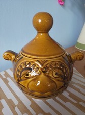 Vintage ceramic onion pot 