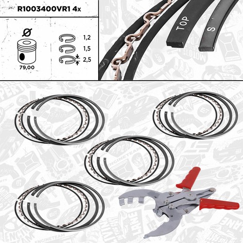 Piston ring kit opel - piston,