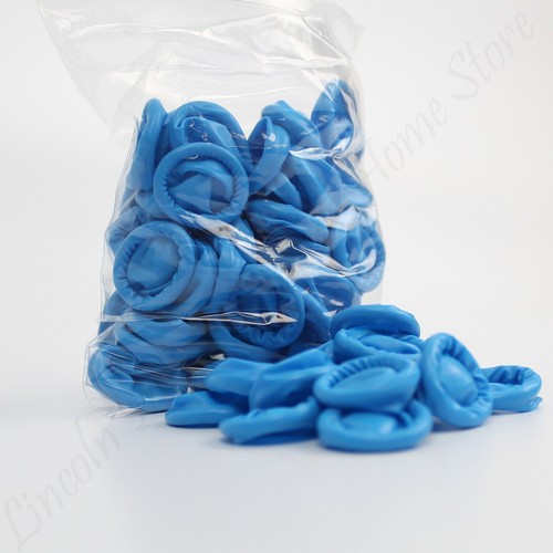Blue nitrile finger dressing - dressing, /