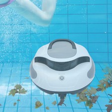 18W Cordless Pool Cleaning Machine Automatic Swimming Pool Cleaners 42L Suction