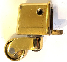 Brass square toe box castors