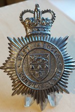 Obsolete West Mercia Constabulary Helmet Plate 1974-1982.
