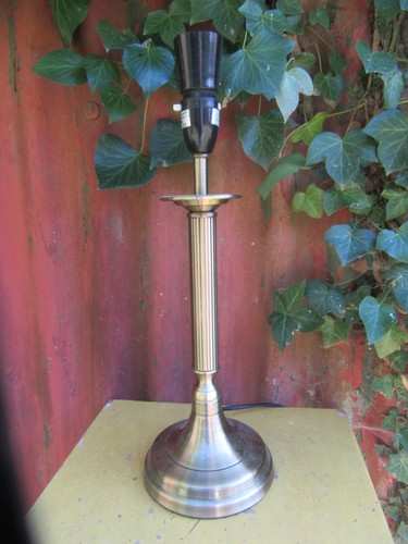 Brushed brass effect column - brushed,