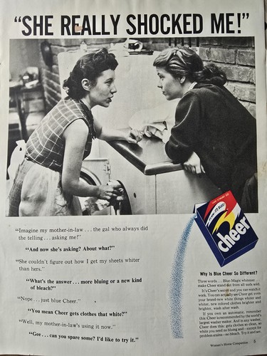 1955 cheer blue detergent - 1955,