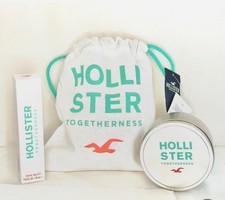 Hollister Togetherness EDT 10ml + Candle 5.5oz +Logo Gift Bag RARE DISCONTINUED