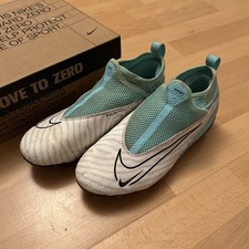 Nike Kids Phantom GX Academy Turquoise & White Football Boots UK Size 5.5