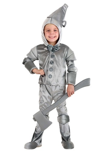 Toddler silver tin man - tin, costume